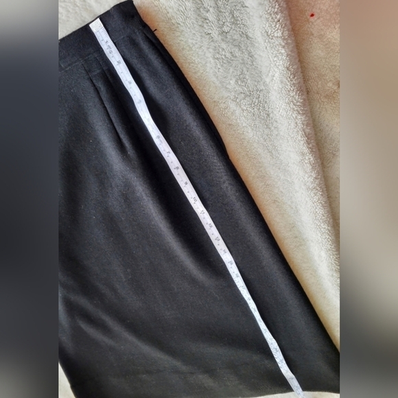 Sabastian Vintage Black Wool Skirt Women's Size 10 - Picture 5 of 7